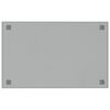 vidaXL Magnettafel Wandmontage Wei&szlig; 80x50 cm Hartglas