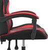 vidaXL Gaming-Stuhl Drehbar Schwarz und Rot Kunstleder