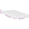 vidaXL Matratze Wei&szlig; 100 x 200 cm Jacquard-Stoff