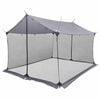 vidaXL Camping-Tarp mit Netzw&auml;nden Grau und Orange 340 x 260 x 220 cm