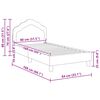 vidaXL Kinderbettgestell mit Kopfteil Dunkelgrau 80 x 160 cm Samt