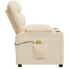 vidaXL Massagesessel Creme Stoff