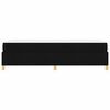 vidaXL Bettrahmen mit Matratze Schwarz 100 x 200 cm Stoff