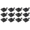 vidaXL Solar-Au&szlig;enleuchten 12 Stk. LED Rechteckig 12 cm Schwarz