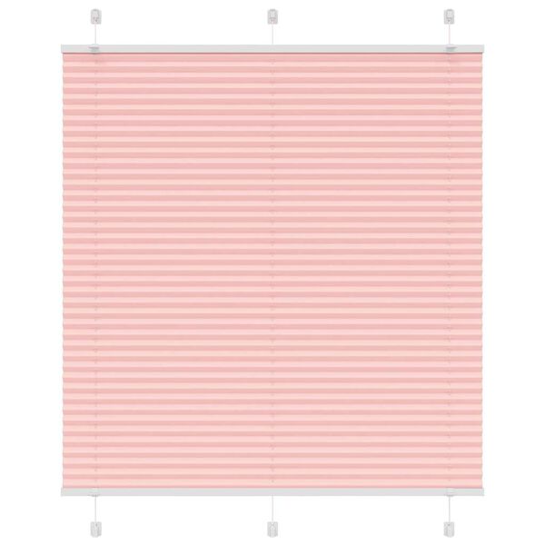 vidaXL Plissee Rosa 115x100 cm Stoffbreite 114,4 cm Polyester