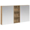 vidaXL Badezimmerschrank-Set 3 pcs 130 x 14,5 x 70 cm Holzwerkstoff