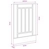 vidaXL K&uuml;chenschrank Lucca Schwarze Eiche 45 x 1,5 x 67 cm