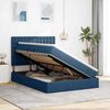 vidaXL Bett mit Stauraum und LED mit LED Blau 140 x 190 cm Polyester