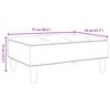 vidaXL Fu&szlig;hocker Dunkelgrau 77x55x31 cm Samt