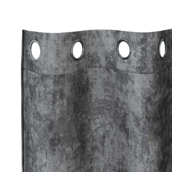 vidaXL Samtvorh&auml;nge mit Vorh&auml;ngen 2 pcs Grau 175 x 140 cm Samt