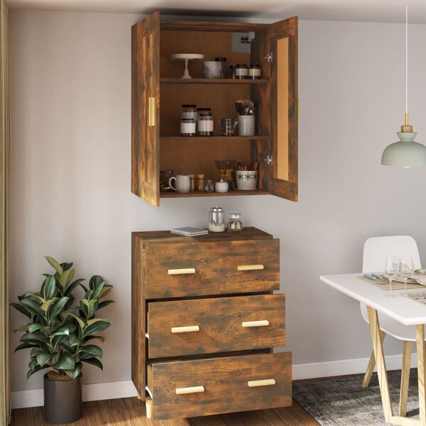 vidaXL Highboard R&auml;uchereiche Holzwerkstoff