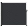 vidaXL Seitenmarkise Ausziehbar Schwarz 180x600 cm