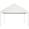 vidaXL Pavillon mit Dach Wei&szlig; 20,07x4,08x3,22 m Polyethylen