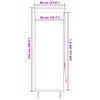 vidaXL Au&szlig;enrollo 60 x 250 cm Gelb und Blau