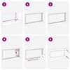 vidaXL Kellerfenster "RISOR" 80x60 cm Drehkipp DIN Links Anthrazit