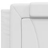 vidaXL Kopfteil-Kissen "Viana" Wei&szlig; 200 cm Kunstleder