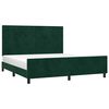 vidaXL Bettgestell ohne Matratze Dunkelgr&uuml;n 160x200 cm Samt