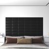 vidaXL Wandkopfteilen 12 pcs Schwarz 30 x 15 cm Stoff