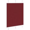 vidaXL Plissee Bordeauxrot 110x100 cm Stoffbreite 109,4 cm Polyester