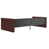vidaXL Tagesbett mit Matratze USB Lila Stoff 90x200 cm