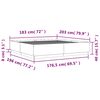 vidaXL Bettgestell Schwarz 180x200 cm Holzwerkstoff