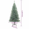 vidaXL K&uuml;nstlicher Weihnachtsbaum beschneit mit LED Licht 210 cm