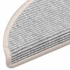 vidaXL Stufenmatten 15 Stk. 56x17x3 cm Silber Halbrund