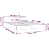 vidaXL Bettgestell ohne Matratze Dunkelgrau 140x190 cm Samt