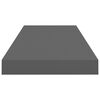 vidaXL Schweberegale 4 Stk. Hochglanz-Grau 60x23,5x3,8 cm MDF