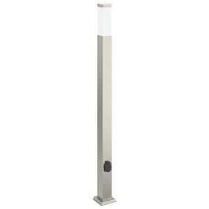 vidaXL Pollerleuchte mit Auslass 110 cm Edelstahl IP44