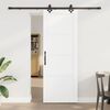 vidaXL Schiebet&uuml;r ORKDAL Wei&szlig; 78 x 211 cm Massives Kiefernholz