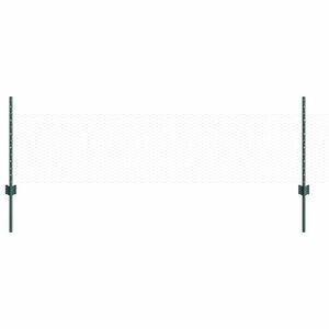 vidaXL Sechseckzaun mit Pfosten 10 x 0,5 m PVC-beschichteter Stahl