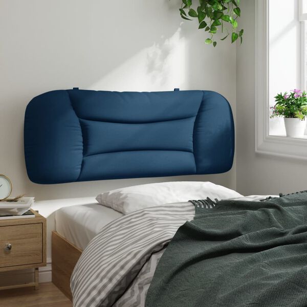 vidaXL Kopfteil-Kissen "Hvar" Blau 100 cm Stoff
