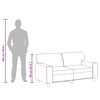 vidaXL 2-Sitzer-Sofa Weinrot 120 cm Kunstleder
