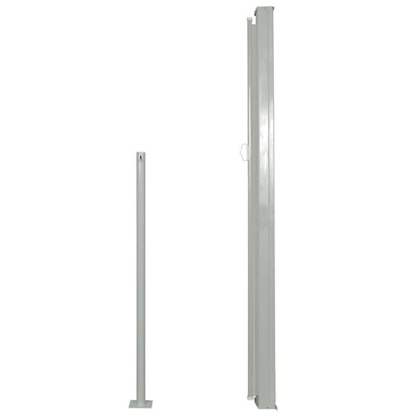 vidaXL Ausziehbare Seitenmarkise 120&times;500 cm Grau