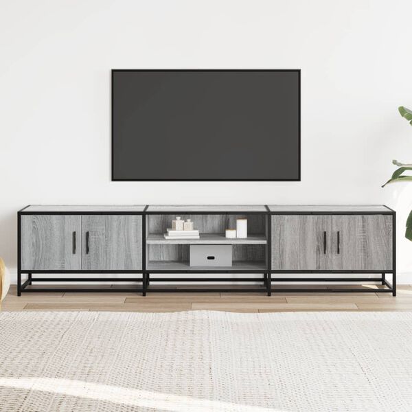 vidaXL TV-Schrank Grau Sonoma 180x35x41 cm Holzwerkstoff