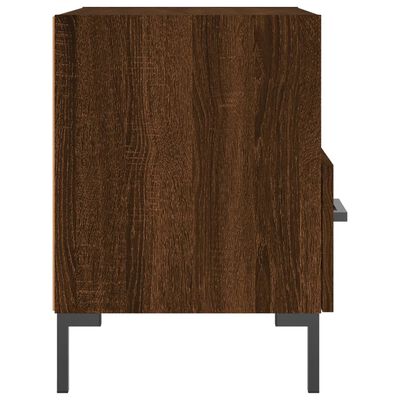 vidaXL Nachttische 2Stk. Braun Eichen-Optik 40x35x47,5cm Holzwerkstoff