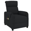 vidaXL Massagesessel mit Aufstehhilfe Schwarz Stoff