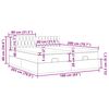 vidaXL Ottoman-Bett mit Matratzen & LEDs Schwarz 160x200 cm Stoff