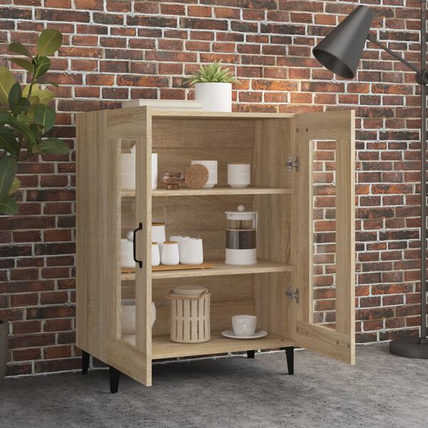 vidaXL Sideboard Sonoma-Eiche 69,5x34x90 cm Holzwerkstoff