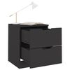 vidaXL Nachttisch Schwarz 40x40x50 cm Spanplatte