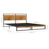 vidaXL Bettgestell Metall 140x200 cm