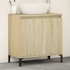 vidaXL Waschbeckenunterschrank Sonoma-Eiche 58x33x60 cm Holzwerkstoff
