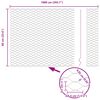 vidaXL Zaun mit Pfosten Silber 0,6 x 10 m Stahl