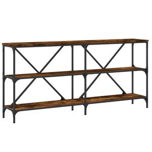 vidaXL Konsolentisch R&auml;uchereiche 160x30x75 cm Holzwerkstoff und Eisen