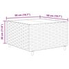 vidaXL 7-tlg. Garten-Lounge-Set mit Kissen Schwarz Poly Rattan