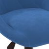 vidaXL Esszimmerstuhl Drehbar Blau Samt