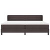 vidaXL Boxspringbett mit Matratze Dunkelbraun 200 x 200 cm Stoff