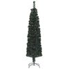 329039 vidaXL Artificial Slim Christmas Tree with Stand 210 cm Fibre Optic (US only) - Untranslated