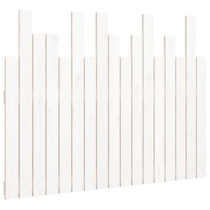 vidaXL Wand-Kopfteil Wei&szlig; 108x3x80 cm Massivholz Kiefer
